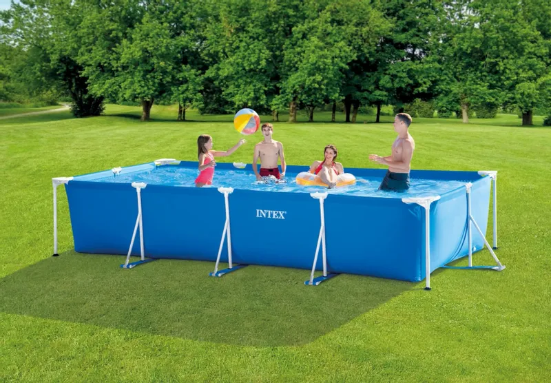 Intex Metal Frame Pool - 450 X 220 X 84 - Met Filterpomp 6 Intex Metal Frame Pool - 450 X 220 X 84 - Met Filterpomp - Afbeelding 6