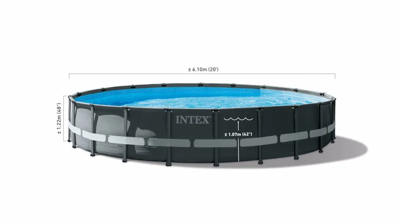 Intex Ultra Frame XTR Pool - 610 X 122 Cm - Met Zandfilterpomp En Accessoires 9 Intex Ultra Frame XTR Pool - 610 X 122 Cm - Met Zandfilterpomp En Accessoires - Afbeelding 9