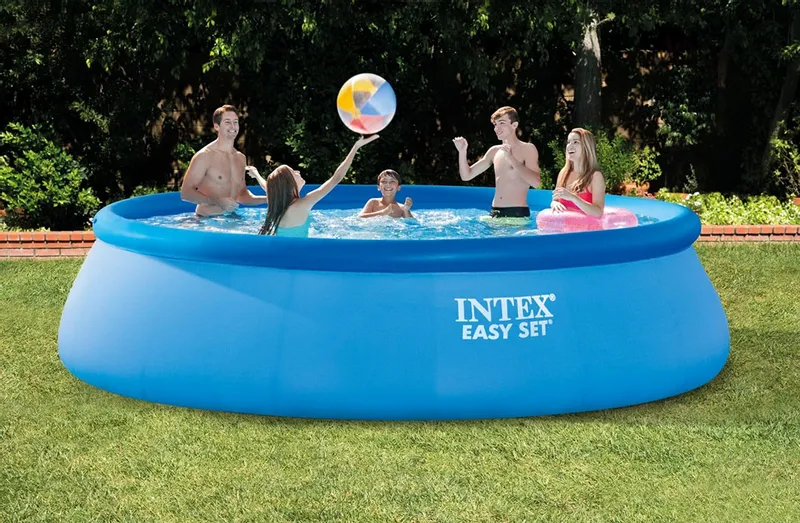 Intex Easy Set Pool - 457 X 107 Cm - Met Filterpomp En Accessoires 2 Intex Easy Set Pool - 457 X 107 Cm - Met Filterpomp En Accessoires - Afbeelding 2