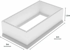 Polystyreen Zwembad Blokkenset - 6,00 X 3,00 X 1,50 M 7 Polystyreen Zwembad Blokkenset - 6,00 X 3,00 X 1,50 M -Bestway Verkoop 600x300 zij size