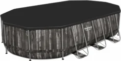 Bestway Power Steel Oval Zwembad - 610 X 366 X 122 Cm - Met Filterpomp En Accessoires -Bestway Verkoop 607 1200 5611s 5611r 0052 pool cover 20ftx12ftx48in powersteel ft web acc