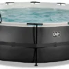 EXIT TOYS EXIT Black Leather Zwembad - 488 X 122 Cm - Met Zandfilterpomp En Trap