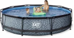 EXIT TOYS EXIT Stone Zwembad - 360 X 76 Cm - Met Filterpomp -Bestway Verkoop 626 1200 exit 30 12 12 00 int 3