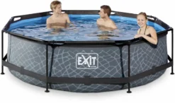 EXIT TOYS EXIT Stone Zwembad - 300 X 76 Cm - Met Filterpomp -Bestway Verkoop 711 1200 exit 30 12 10 00 int 4