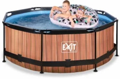 EXIT TOYS EXIT Wood Zwembad - 244 X 76 Cm - Met Filterpomp -Bestway Verkoop 786 1200 exit 30 12 08 10 int 3