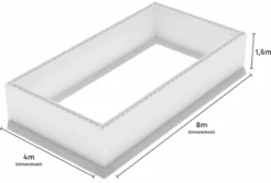 Polystyreen Zwembad Blokkenset - 8,00 X 4,00 X 1,50 M -Bestway Verkoop 800x400 zij size