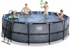 EXIT TOYS EXIT Stone Zwembad - 450 X 122 Cm - Met Zandfilterpomp En Trap -Bestway Verkoop 807 1200 30.27.15.00 3