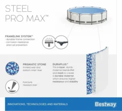 Bestway Steel Pro MAX Zwembad - 366 X 100 Cm - Met Filterpomp En Accessoires -Bestway Verkoop bestway steel pro max zwembad 366 x 100 cm set 1