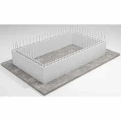 Zelfbouwpakket Zwembad 8.00 X 4.00 X 1.50 M -Bestway Verkoop blokkenset bouwkundig zwembad met staal 1