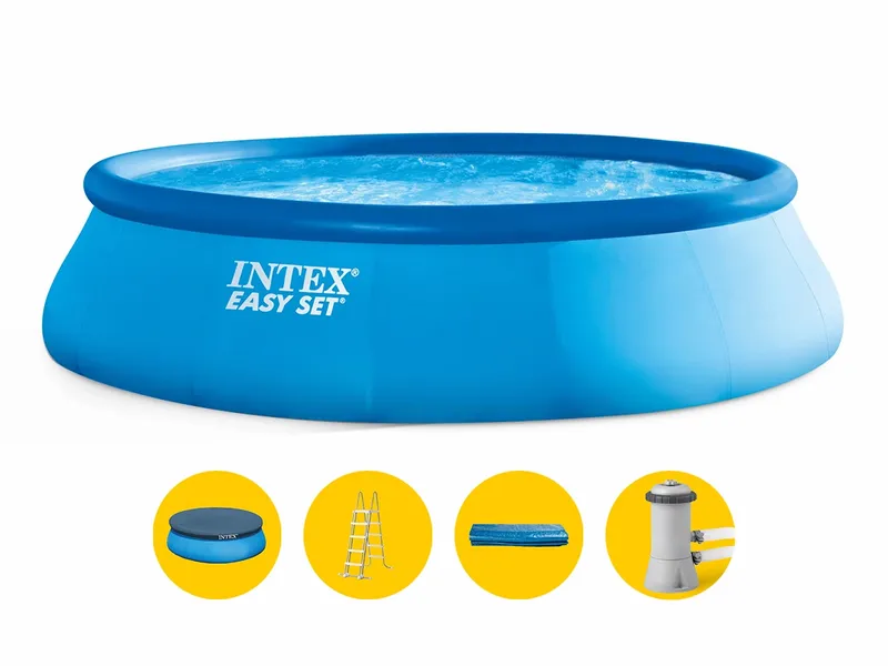 Intex Easy Set Pool - 457 X 107 Cm - Met Filterpomp En Accessoires 1 Intex Easy Set Pool - 457 X 107 Cm - Met Filterpomp En Accessoires