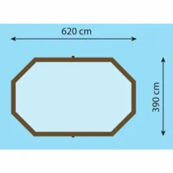 Gardipool Oblong 6.20 X 3.90 X 1.46 M Houten Zwembad -Bestway Verkoop oblong6 2