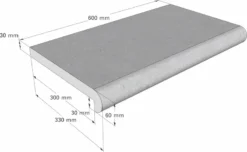 Scandi Roc Napoli Randtegel - Diamond Grey -Bestway Verkoop scandi roc napoli randtegel afmetingen 3