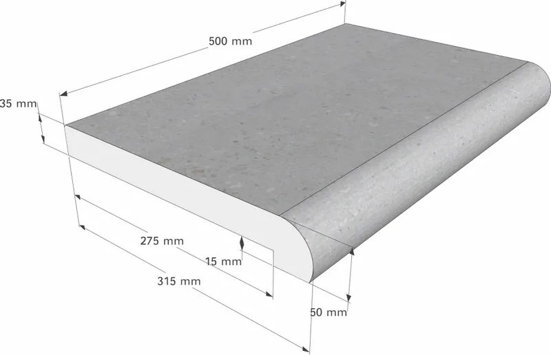 Scandi Roc Nevada Randtegel - Grey 4 Scandi Roc Nevada Randtegel - Grey - Afbeelding 4