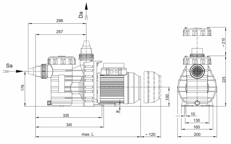 Aqua Vario Plus Variabele Zwembadpomp 9 Aqua Vario Plus Variabele Zwembadpomp - Afbeelding 9